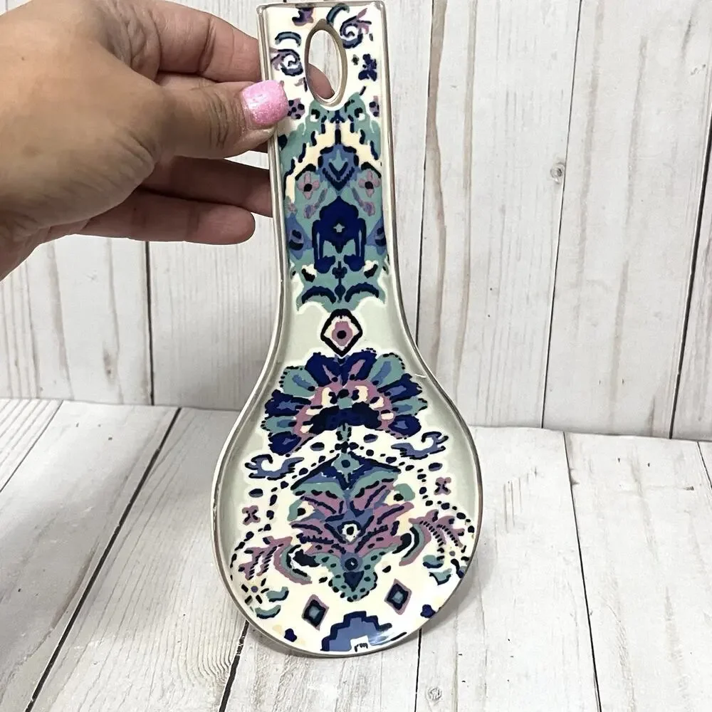Anthropologie Lilia Spoon Rest Ceramic 8.5